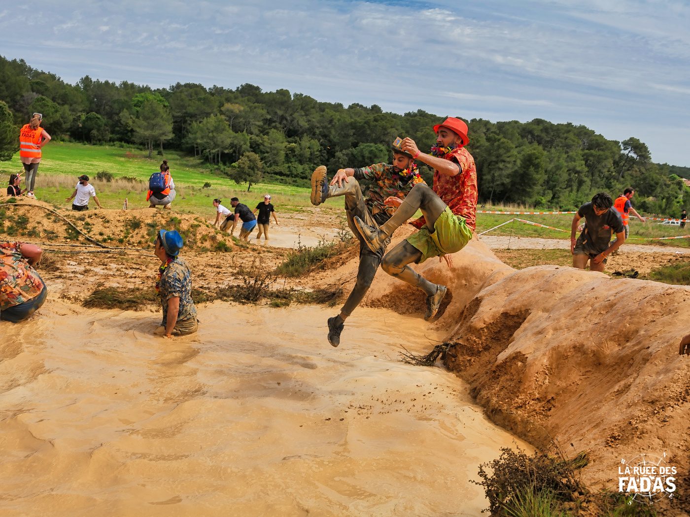 Saut dans l'eau à La Ruée des Fadas